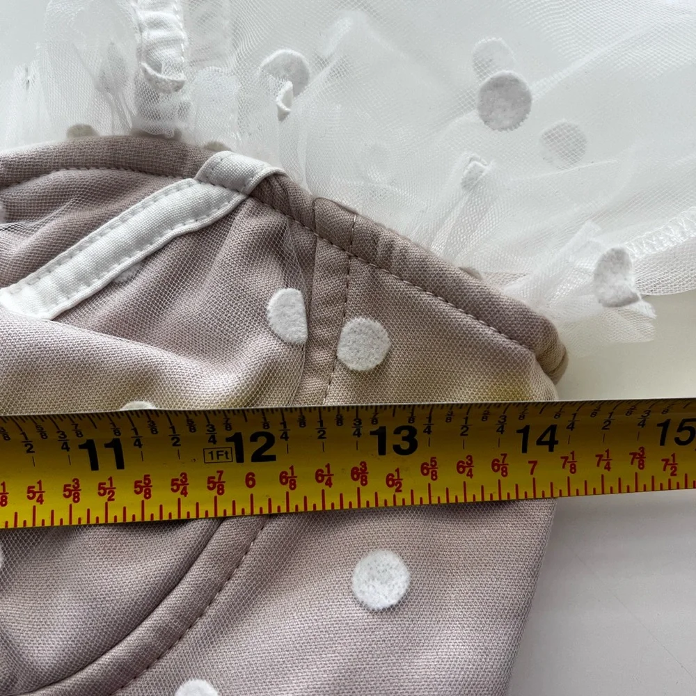 Runaway the label RNWY Hello Molly Polka Dot bustier Corset Crop Top Sheer XS 2 - Picture 7 of 8